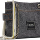 Black 'The Denim Chain Crossbody' Tote