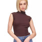 Women's Funnel-Neck Sleeveless Top