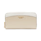 Morgan Colorblocked Saffiano Leather Zip Around Continental Wallet