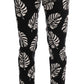 Dolce & Gabbana Slim Fit Leaf Print Ankle Pants