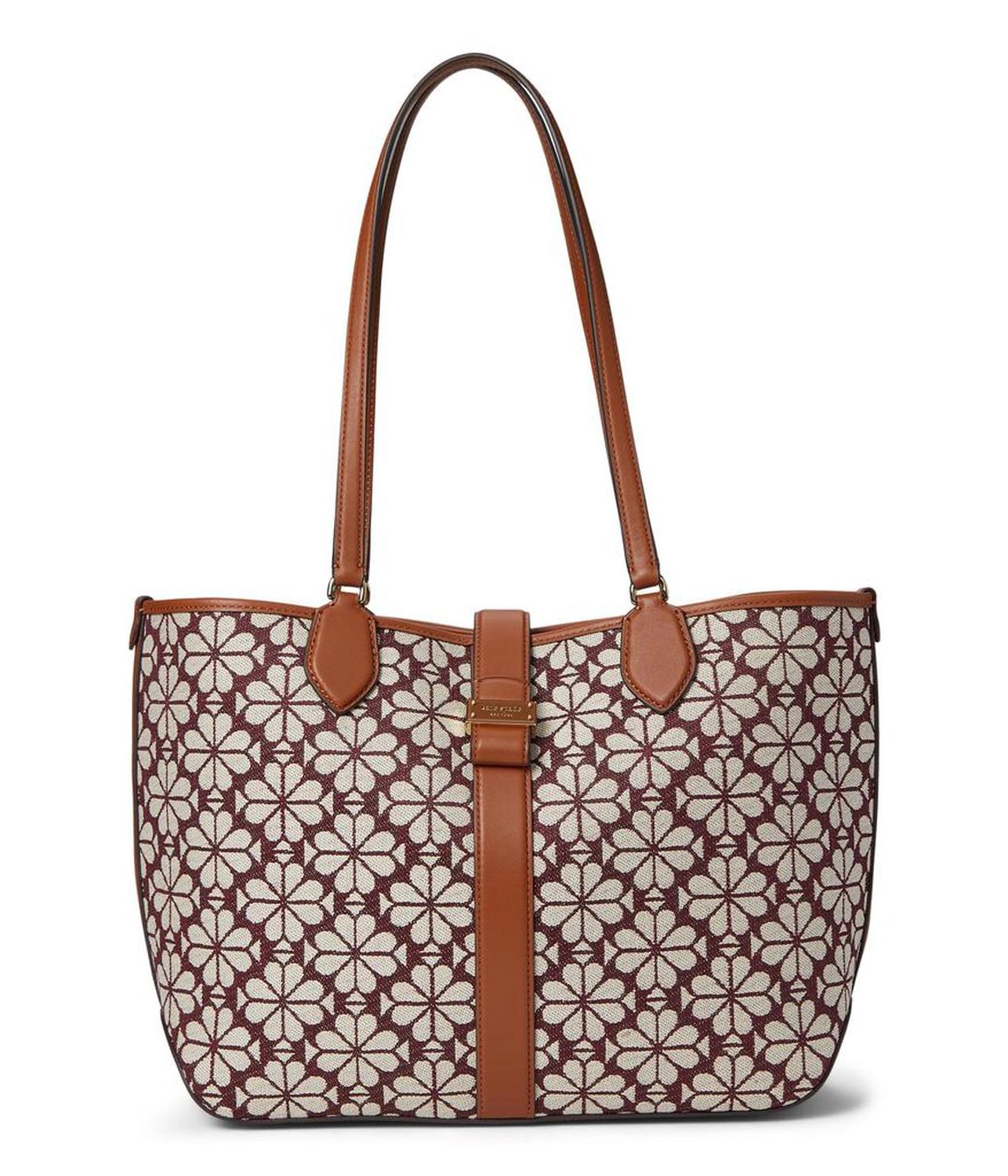 Spade Flower Jacquard Medium Open Tote