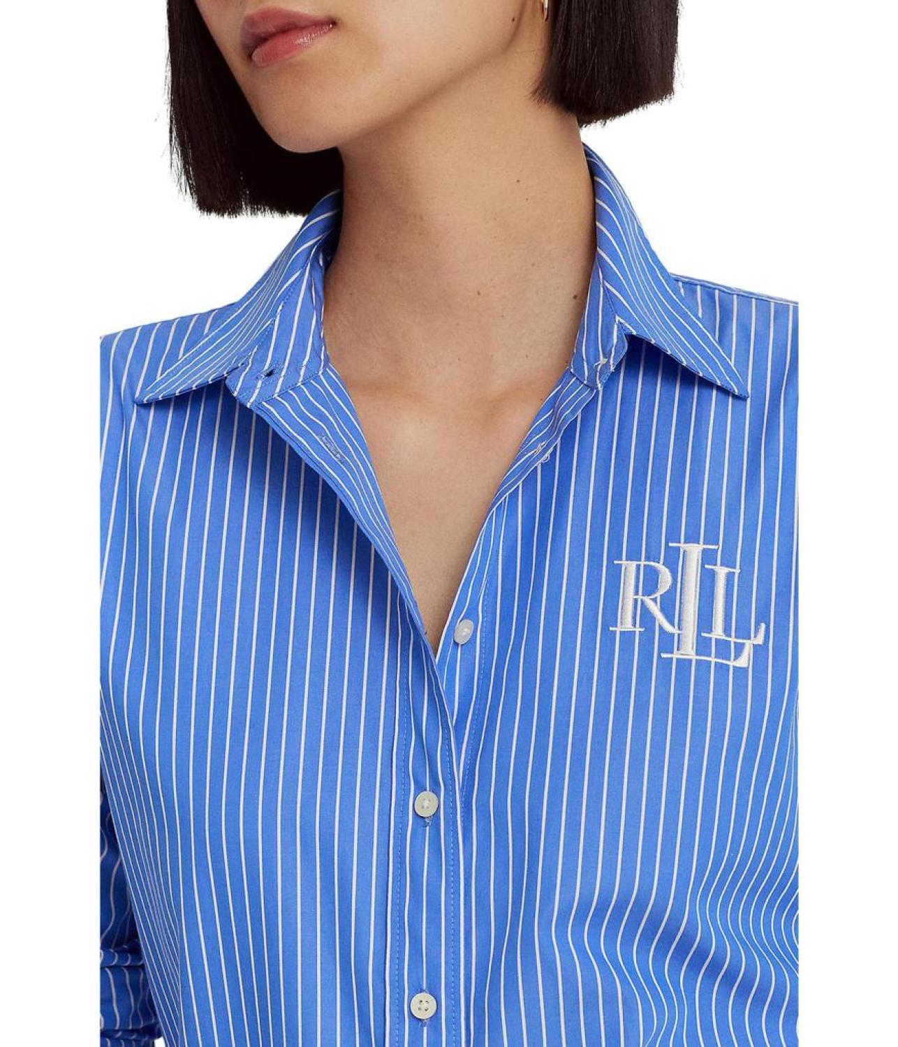 Striped Cotton Broadcloth Shirt