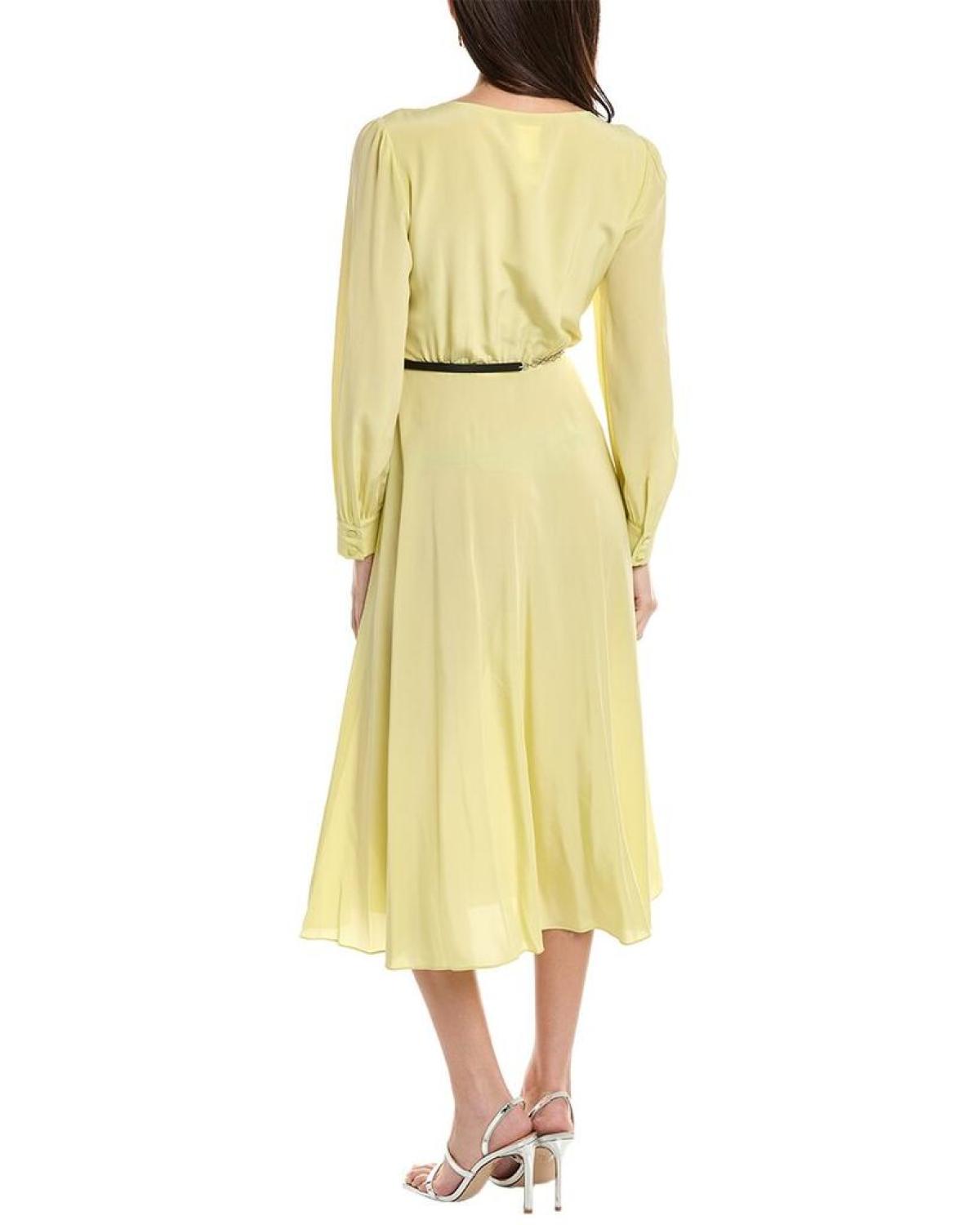 Max Mara Studio Dionea Silk Midi Dress