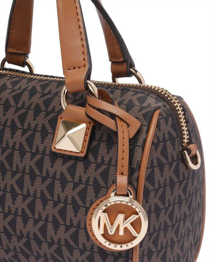 Michael Kors Grayson Small Logo Printed Duffel Crossbody Bag