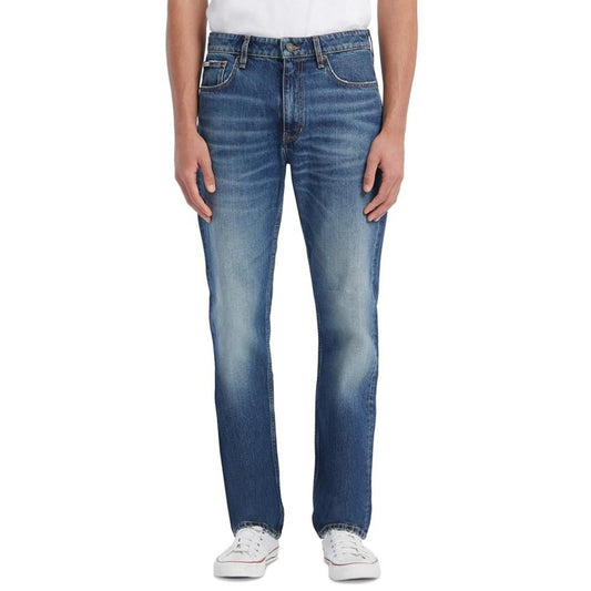 by GUESS Men's Straight-Fit Medium-Wash Jeans