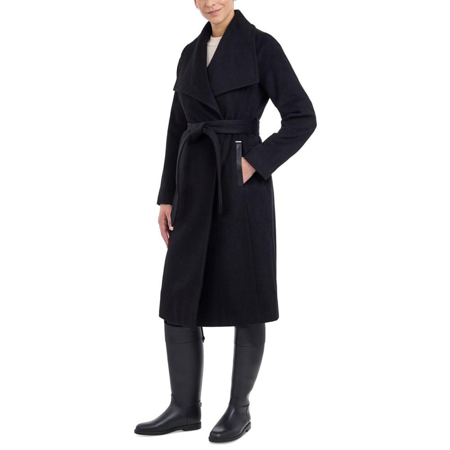 Women's Belted Wrap Coat