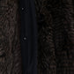 Dolce & Gabbana Elegant Brown Raccoon Fur Knee-Length Coat