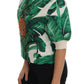 Dolce & Gabbana Tropical Sequined Sweater - Lush Greenery Edition