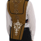 Dolce & Gabbana Runway Embellished Crystal Cross Vest