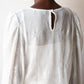 Sheer Sequined Blouse In White