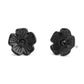 Women's Faux Stone Signature Tea Rose Stud Earrings