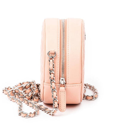 Mini Round Camellia Chain Crossbody