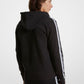 Logo Tape Cotton Blend Zip-Up Hoodie