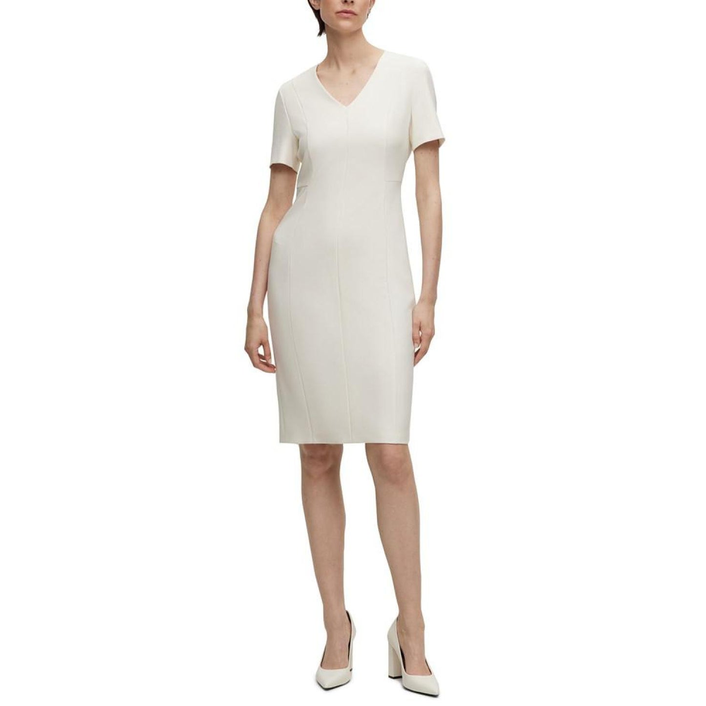 Women's Stretch Fabric Slim-Fit Business Dress