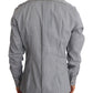 Dolce & Gabbana Elegant Gray Checkered Slim Fit Casual Shirt