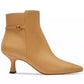 Women"s Rebecca Buckle Kitten-Heel Leather Booties