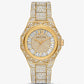 Oversized Raquel Pavé Gold-Tone Watch