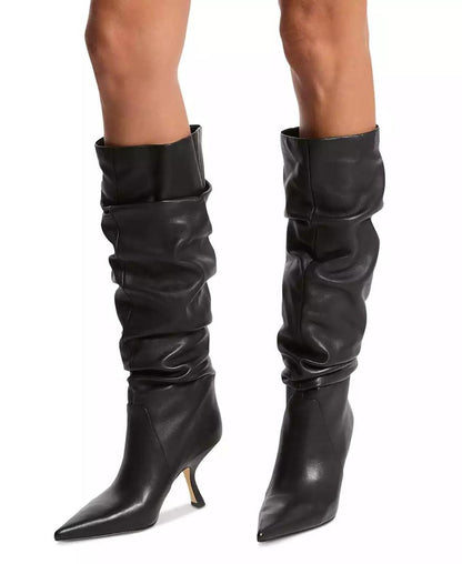 Women's Luna Leather Knee High Slouch Boots