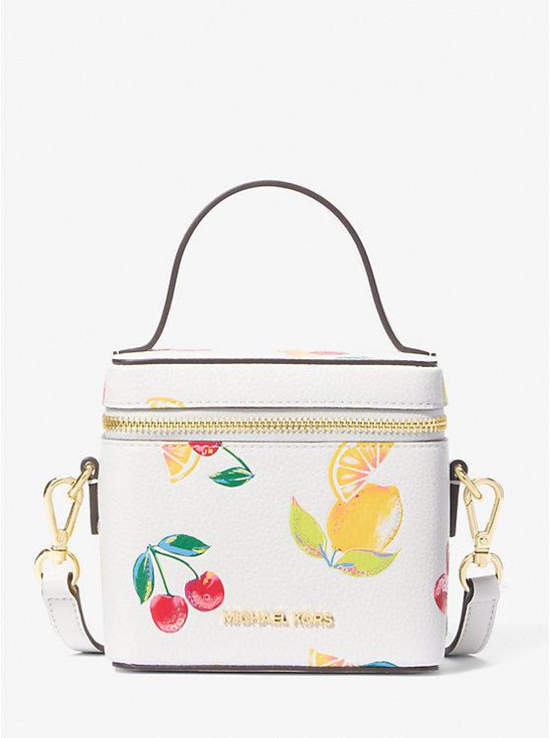 Sandrine Small Sequined Fruit Print Crossbody Bag