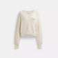 Cropped V Neck Sweater In Organic Cotton And Recycled Cashmere