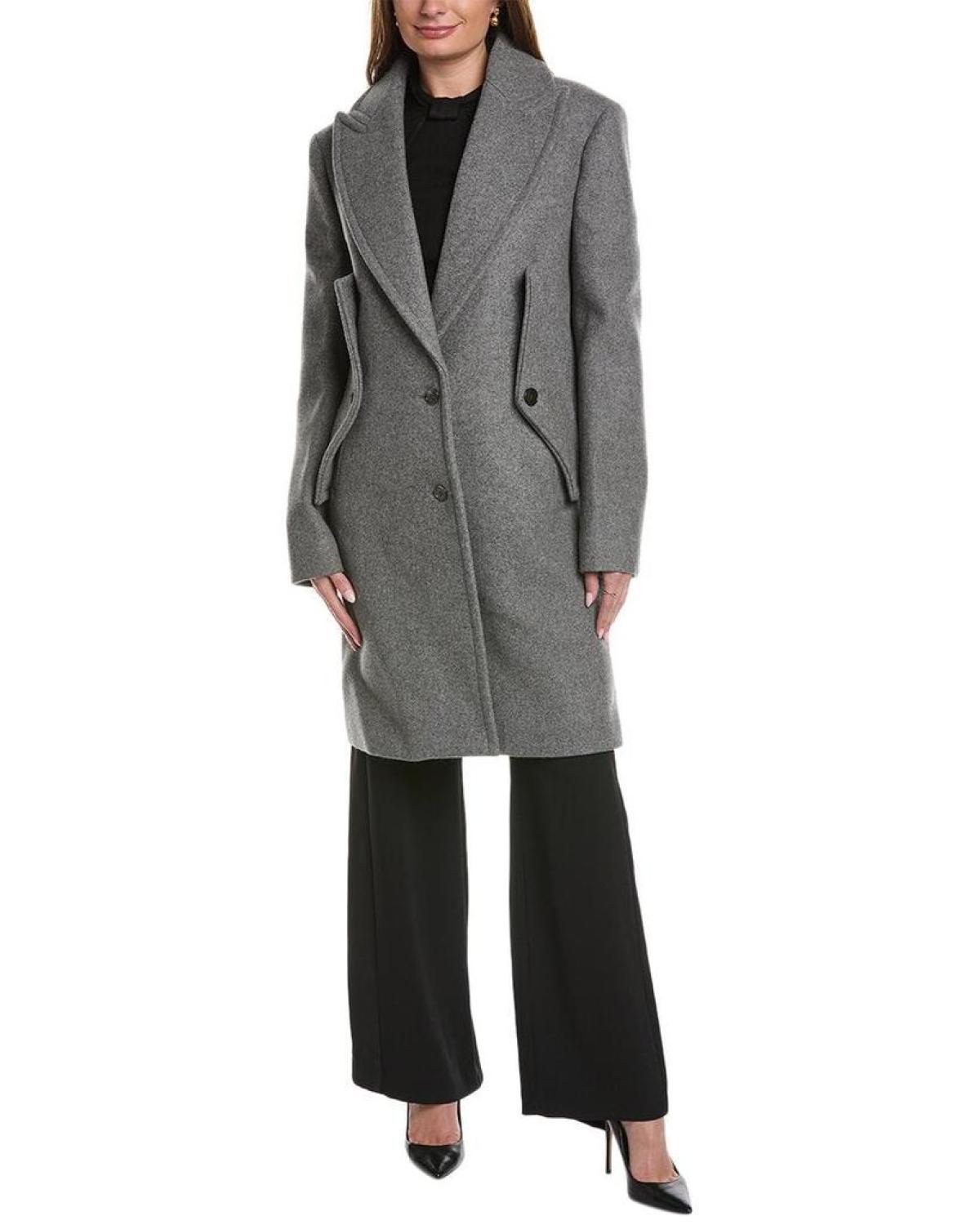 Michael Kors Collection Reefer Wool Coat