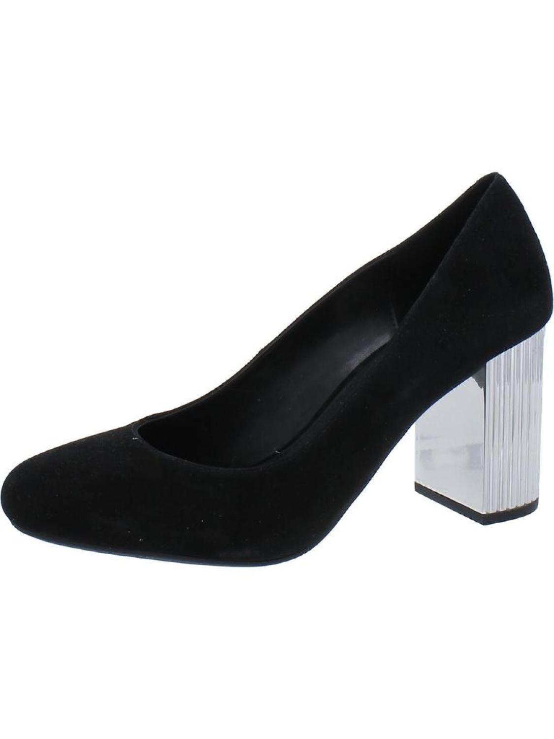 Womens Suede Slip-On Pumps