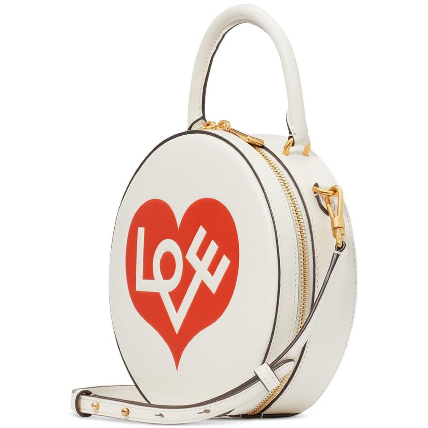 Alexander Girard X Kate Spade New York Heart Embossed Pebbled Leather Top Handle Crossbody