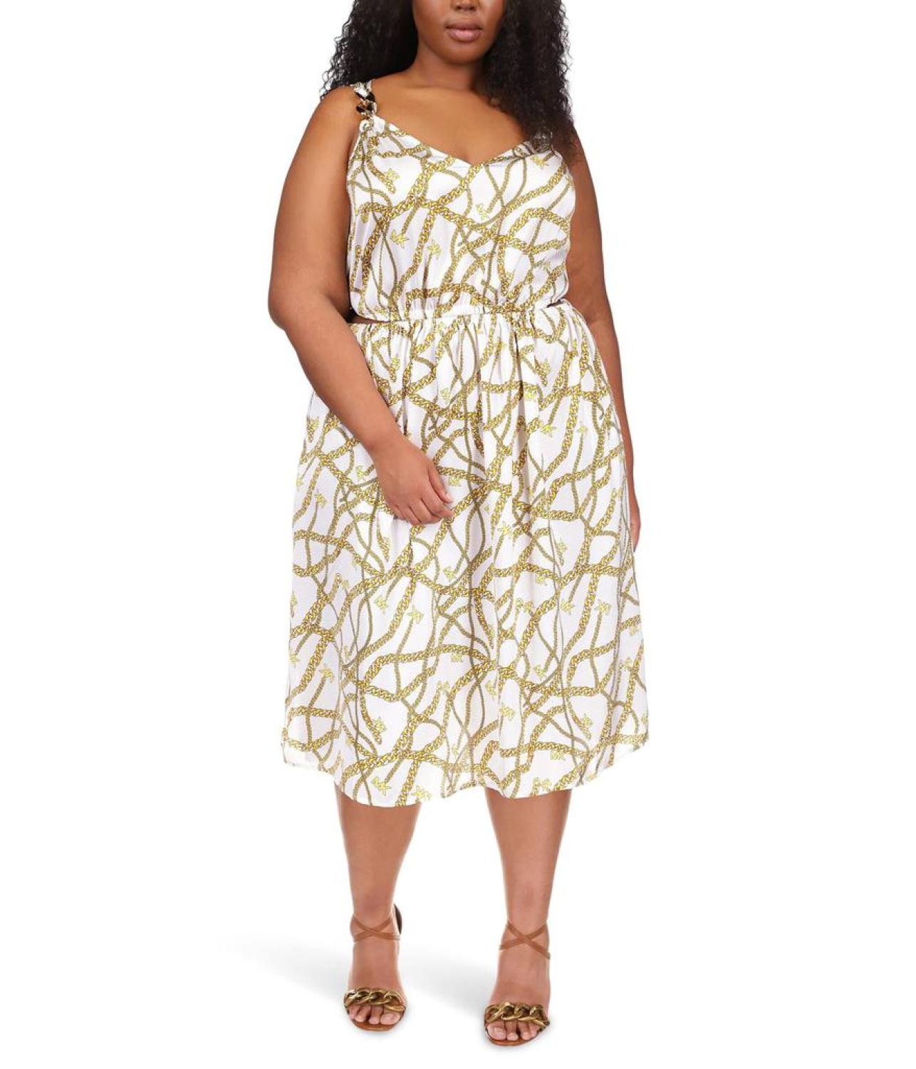 Plus Size Logo Chain Dress