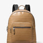 Hudson Crocodile Embossed Leather Commuter Backpack