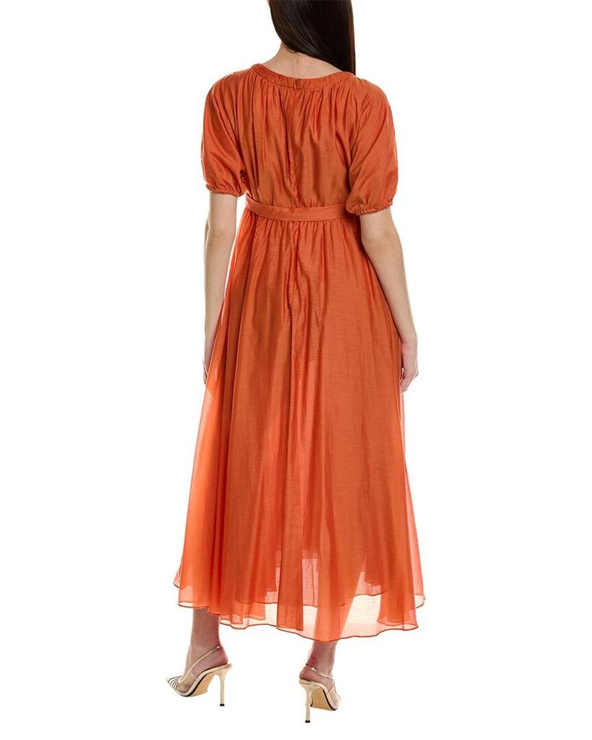 S Max Mara Fresia Silk-Blend Maxi Dress