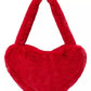 Luver Faux Fur Medium Heart Tote