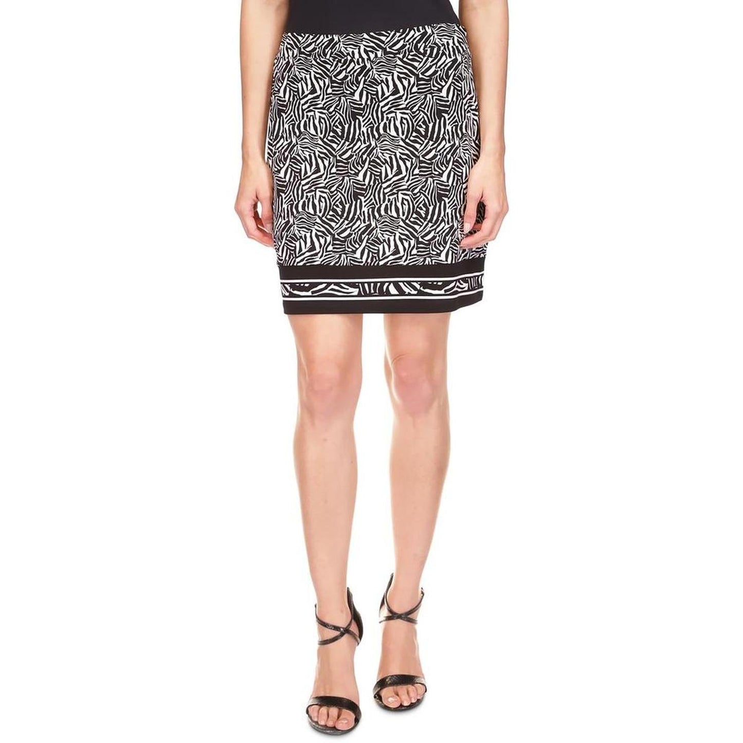 Womens Animal Print Polyester Pencil Skirt