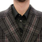 Dolce & Gabbana Sicilia Checkered Wool Blend Coat