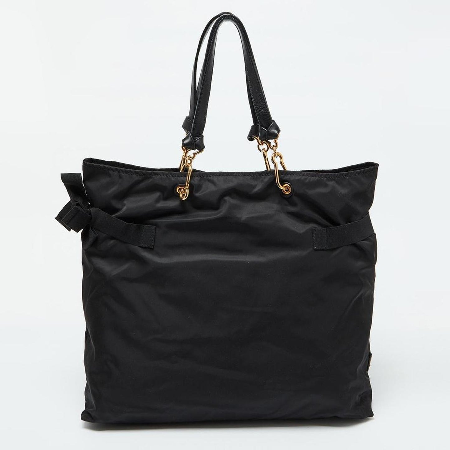 Marc Jacobs Black Nylon And Leather Tropical Chappy Bird Shopper Tote