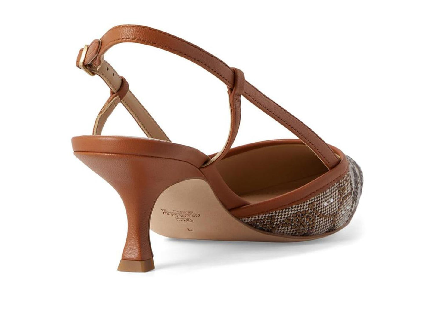 Rosie Crystal Signature Jacquard Slingback