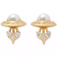 Gold-Tone Space Cadet Stud Earrings