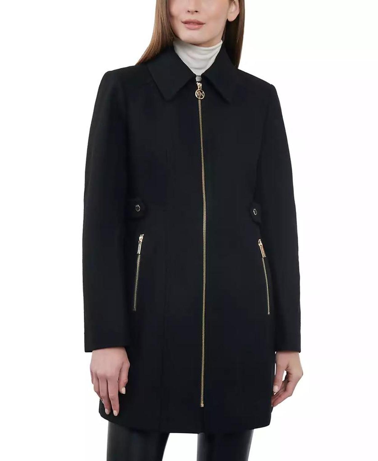 Petite Zip-Front Coat, Created for Macy's