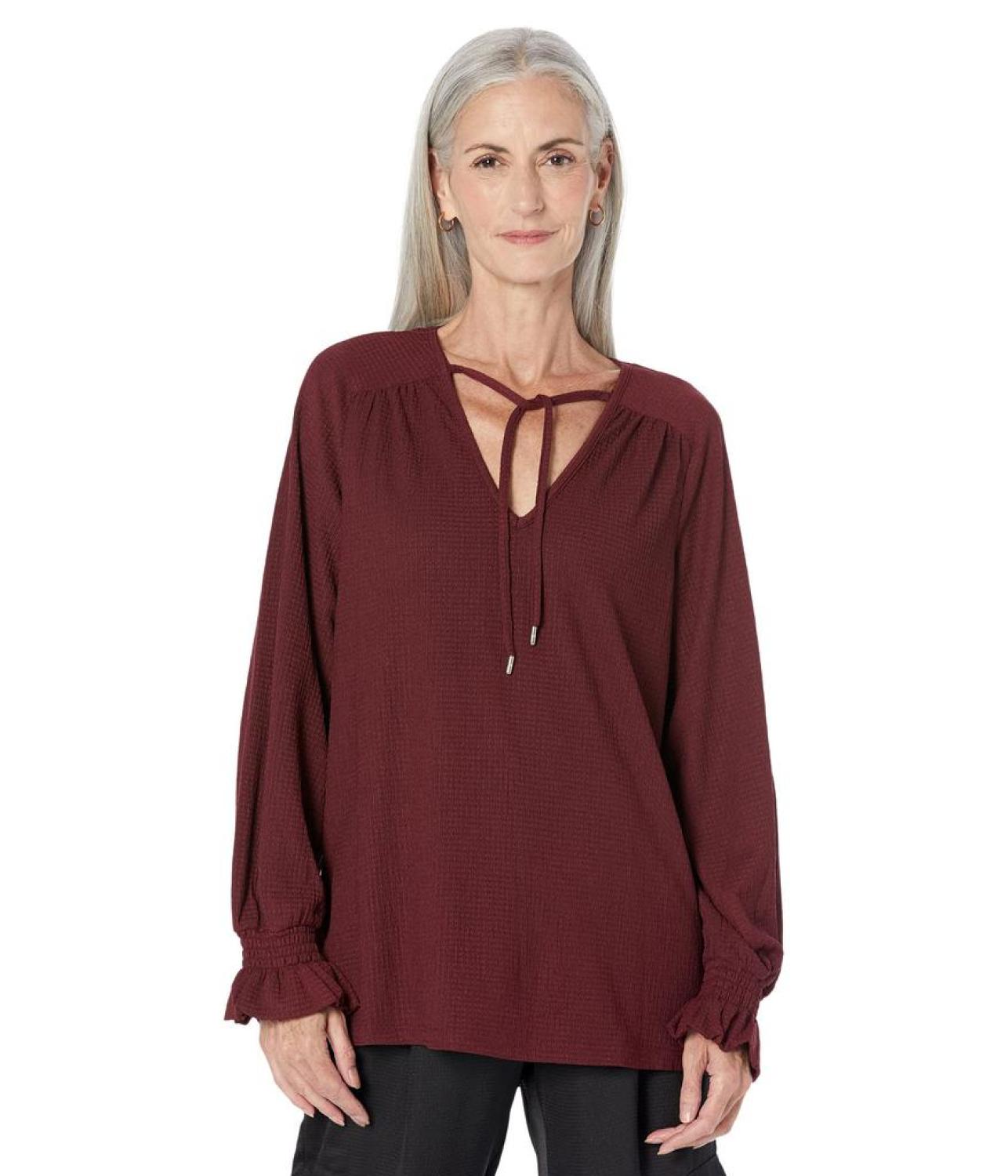 Solid Raglan Peasant Tunic