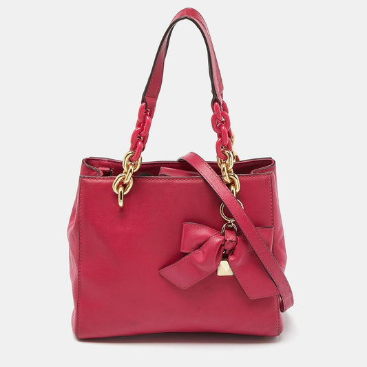 Michael Michael Kors Leather Mini Cynthia Bow Tote