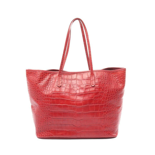 Handbag Tote Bag Leather Croc Embossed