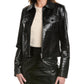 Michael Kors Collection Croc-Embossed Leather Jacket