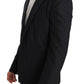 Dolce & Gabbana Elegant Slim Fit Striped Wool Silk Blazer