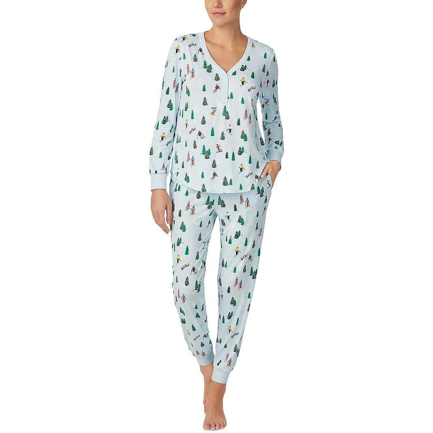 Womens Skiing Comfy Pajama Gift Set