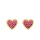 Heart Pave Studs