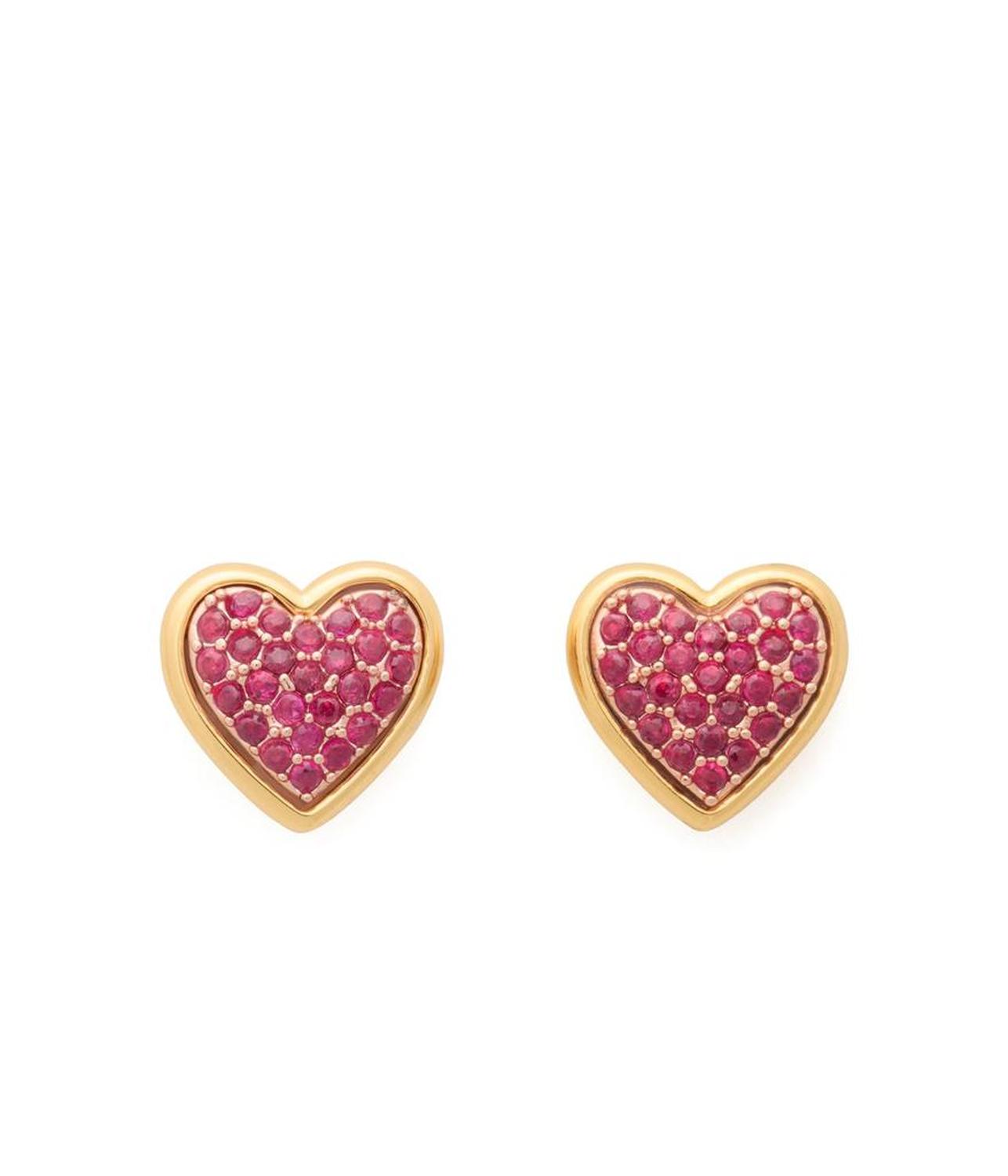 Heart Pave Studs