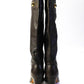 Kate Spade New York Womens Brown Leather Heels Knee High Boots Shoes