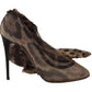 Dolce & Gabbana Elegant Leopard Print Sock Pumps Heels