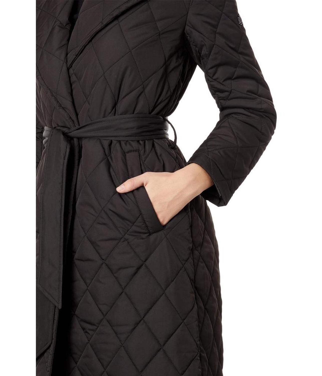 Diamond Belted Maxi with Metal Sleeve Patch