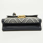 Michael Kors Navy  Woven Leather Whitney Shoulder Bag