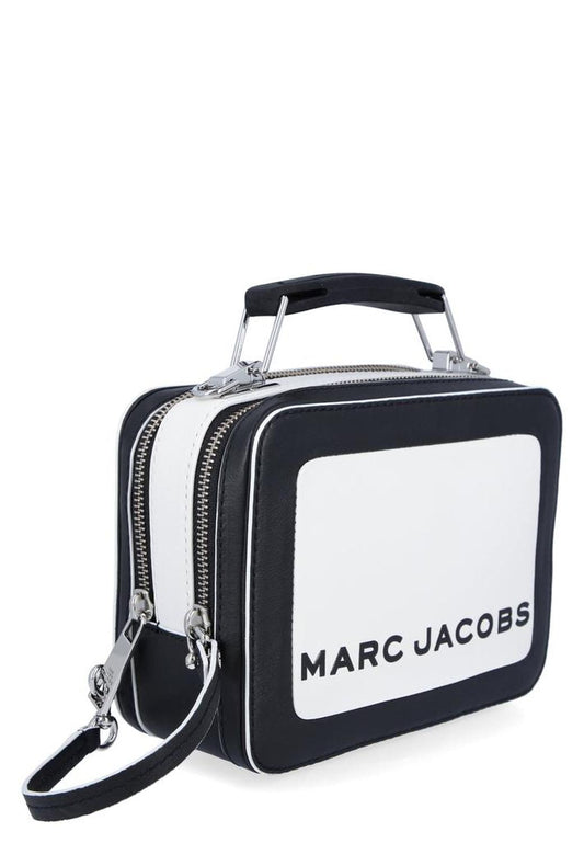 Marc Jacobs Women's White Leather Handbag Black